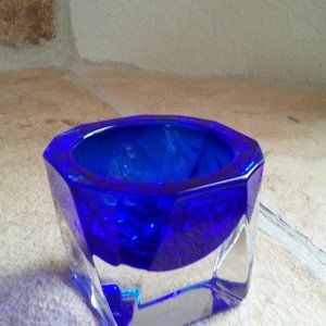 J G Durand Crystal Bowl/Candle Holder